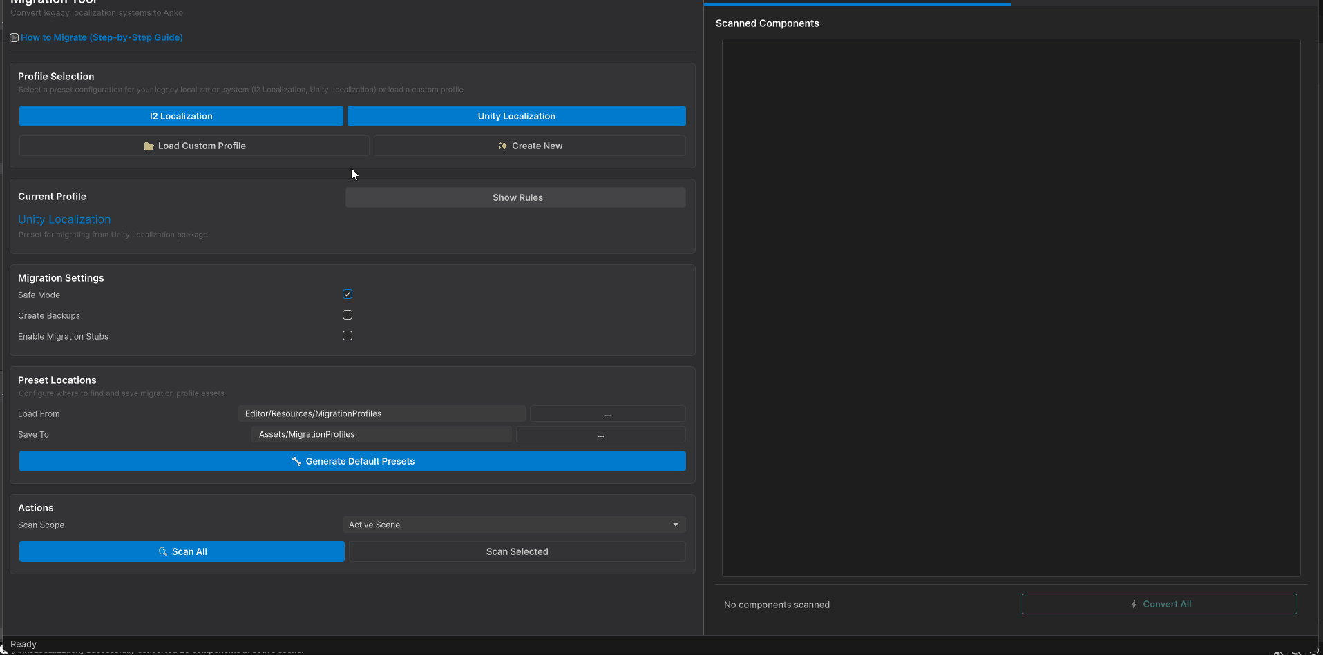 Migration Tool Workflow Demonstration